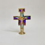 Glass free standing crucifix